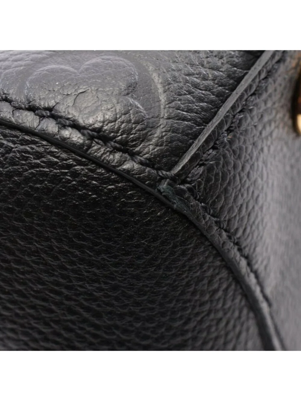 Louis Vuitton Handbag Montaigne BB Monogram Empreinte Noir 2-Way Leather